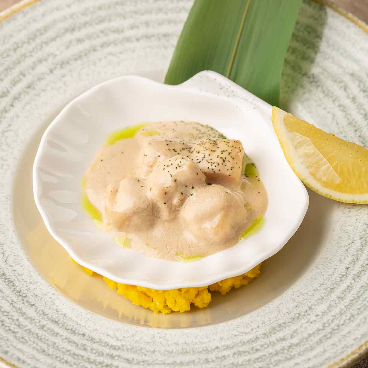 Гребешок запеченный с трюфелем