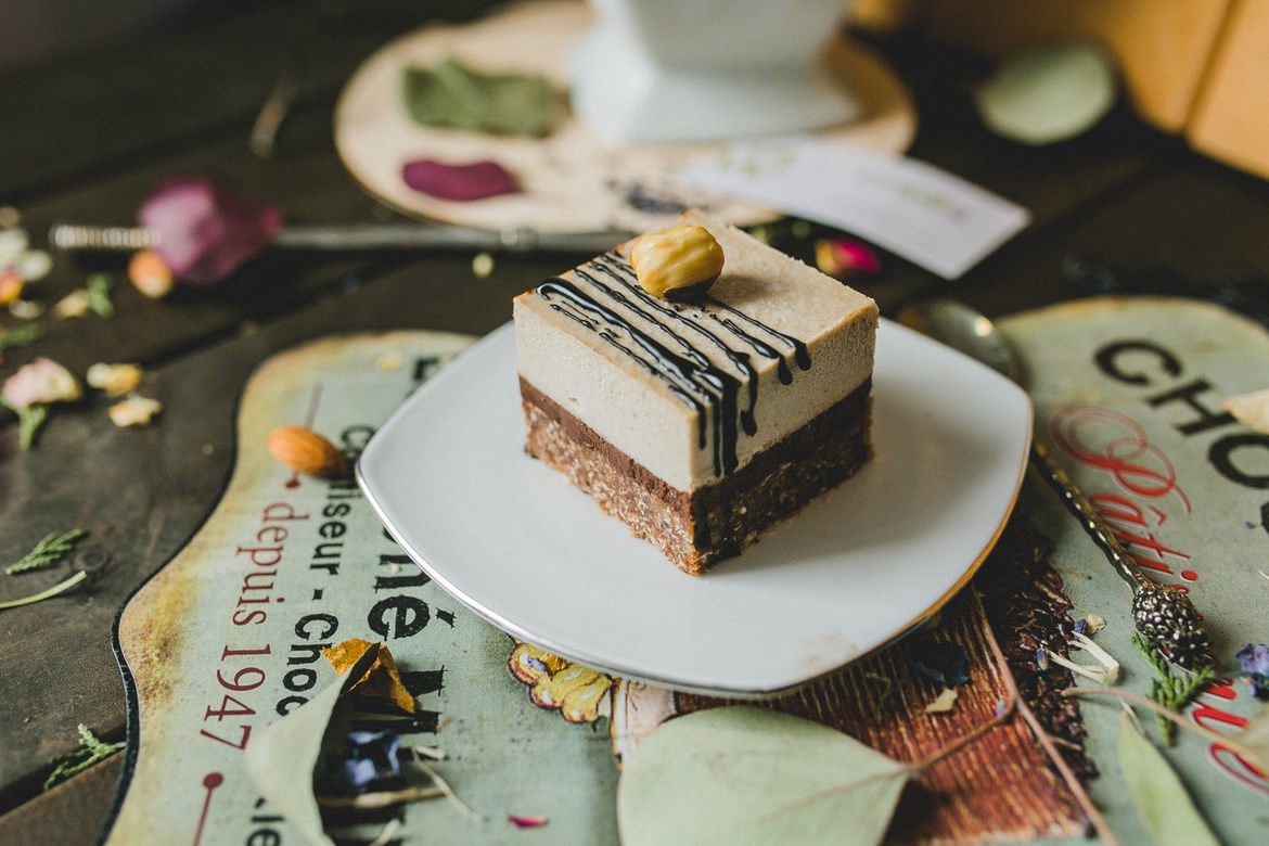 Пирожное  с банановой карамелью