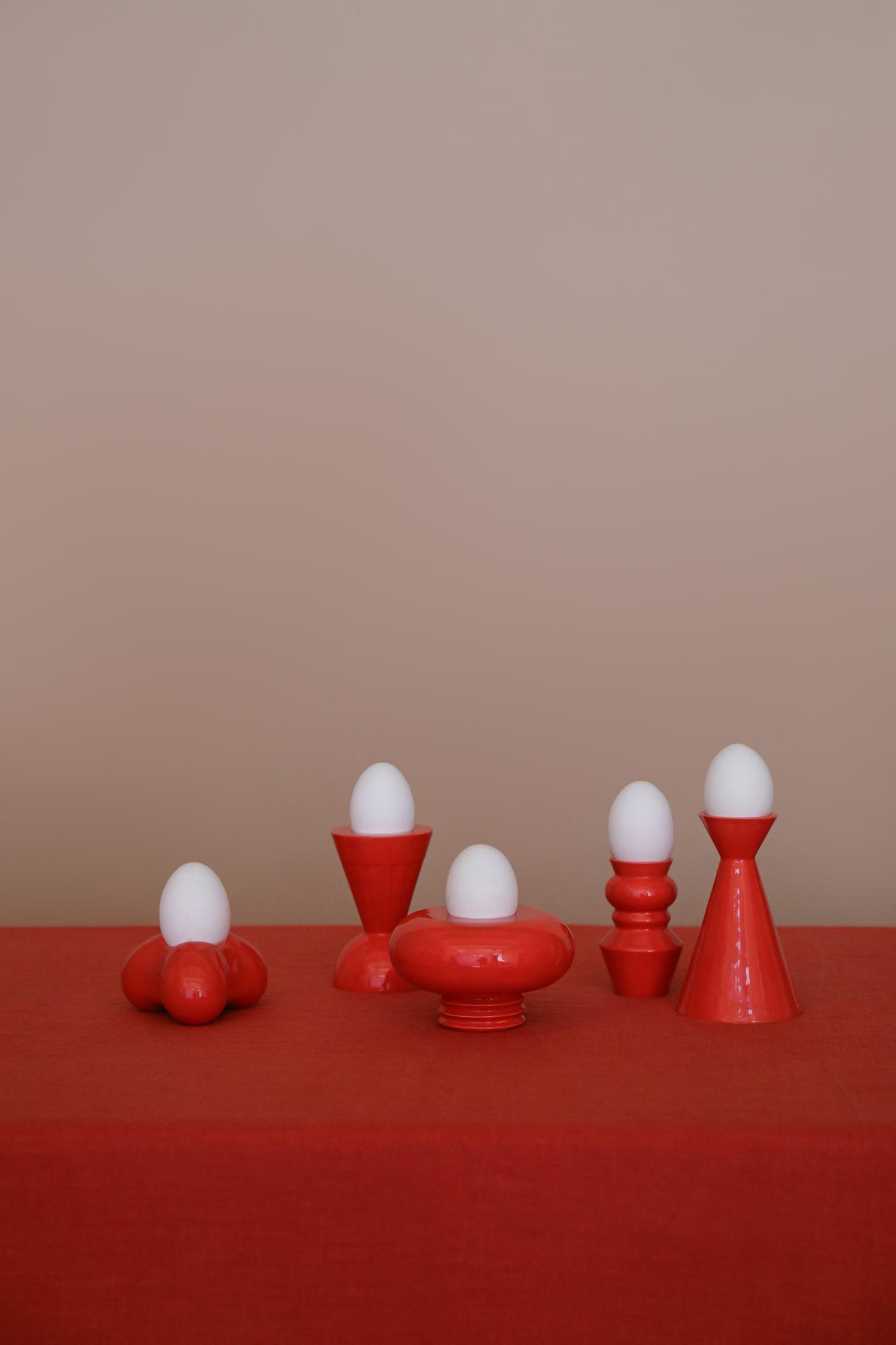 Подставки под яйца (цвет: Мак)