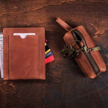 ХАЙВЕЙ - подарочный набор аксессуаров для водителя цвет Коньяк