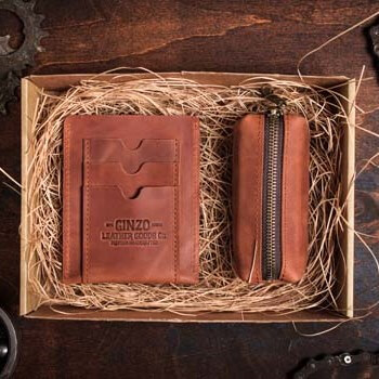 ХАЙВЕЙ - подарочный набор аксессуаров для водителя цвет Коньяк