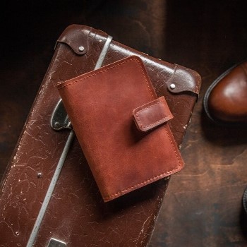 ЧЕЙЗ - обложка для автодокументов и паспорта цвет Коньяк