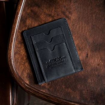 ДРИФТ - кожаная обложка для автодокументов цвет Черный Уголь