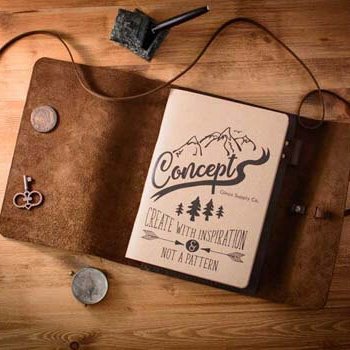 Кожаный блокнот а5 шоколадного цвета