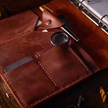 Папка для Ipad Mini коньячного цвета