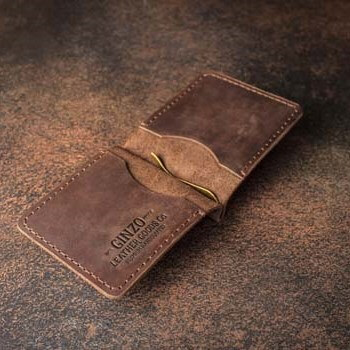 Зажим для денег кожаный