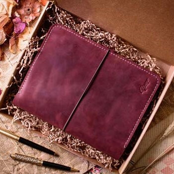 Кожаный блокнот А5 в подарок