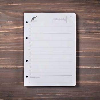 Блок ежедневника А5 недатированный