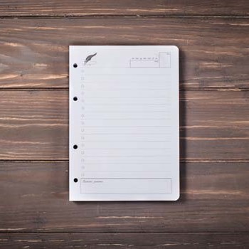 Блок ежедневника А5 недатированный