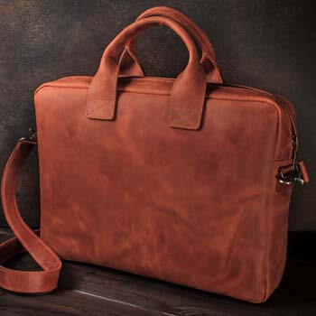 Мужской портфель из кожи