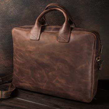 Кожаный портфель из кожи для ноутбука