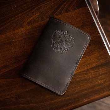 Горячее тиснение герба РФ