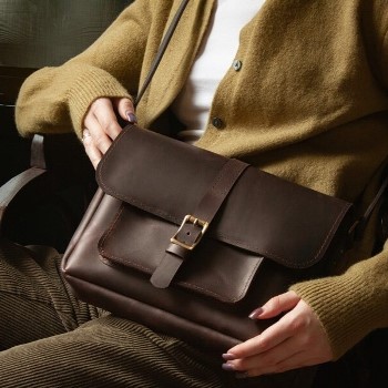 BLOOM  - сумка женская из натуральной кожи цвет Шоколад