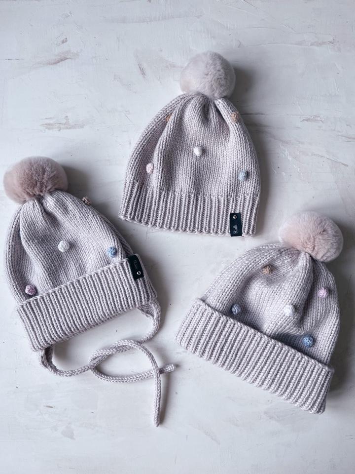 МК Горошки set шапки