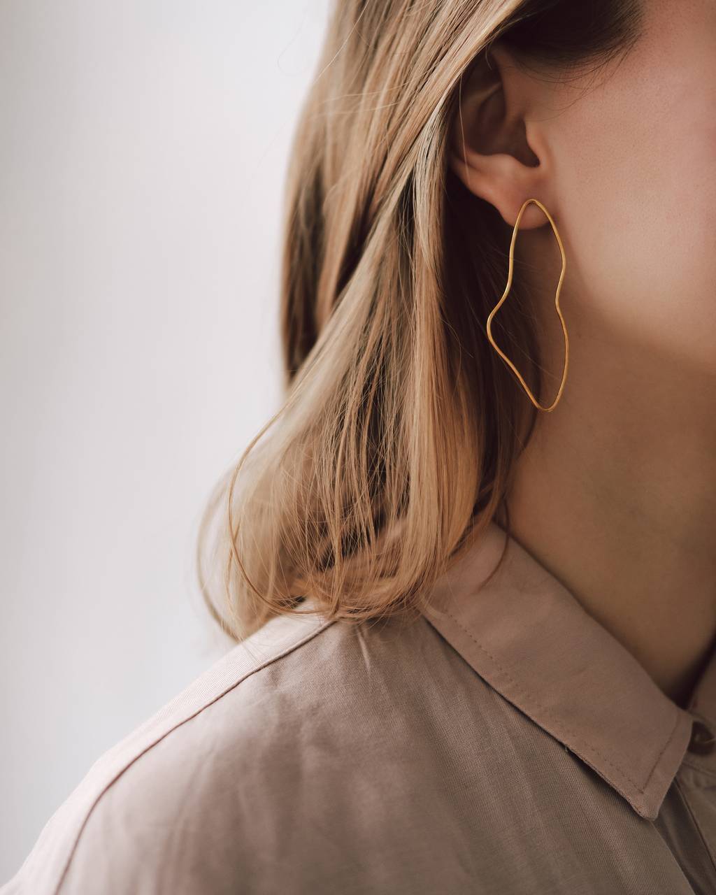 Серьги 'Empathy' позолота