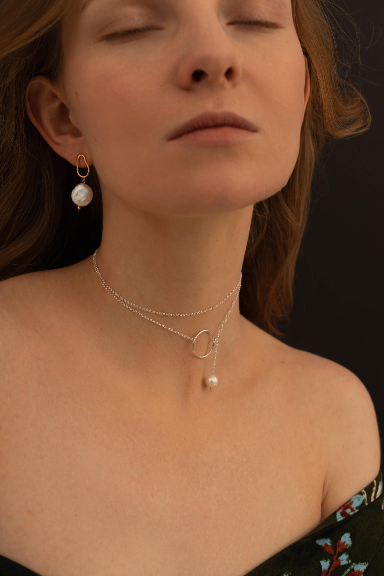 Серьги 'Geniality' позолота