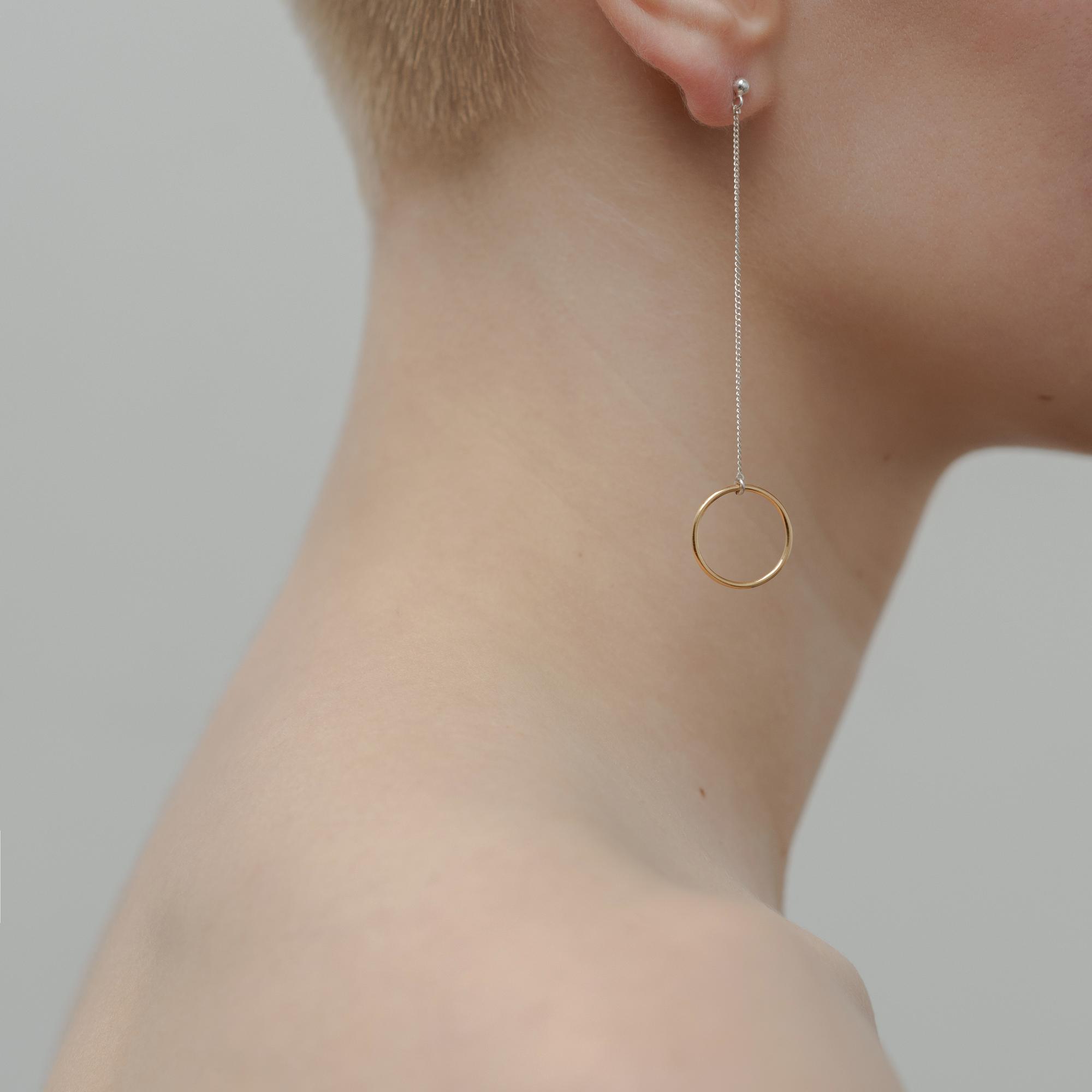 Серьги 'Karma' позолота