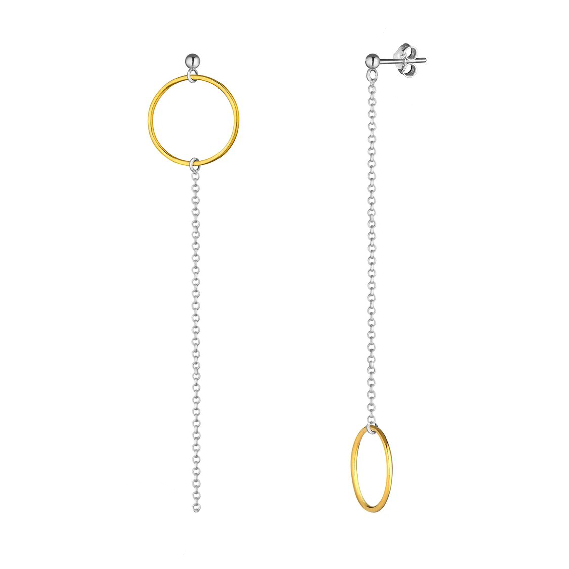 Серьги 'Karma' позолота