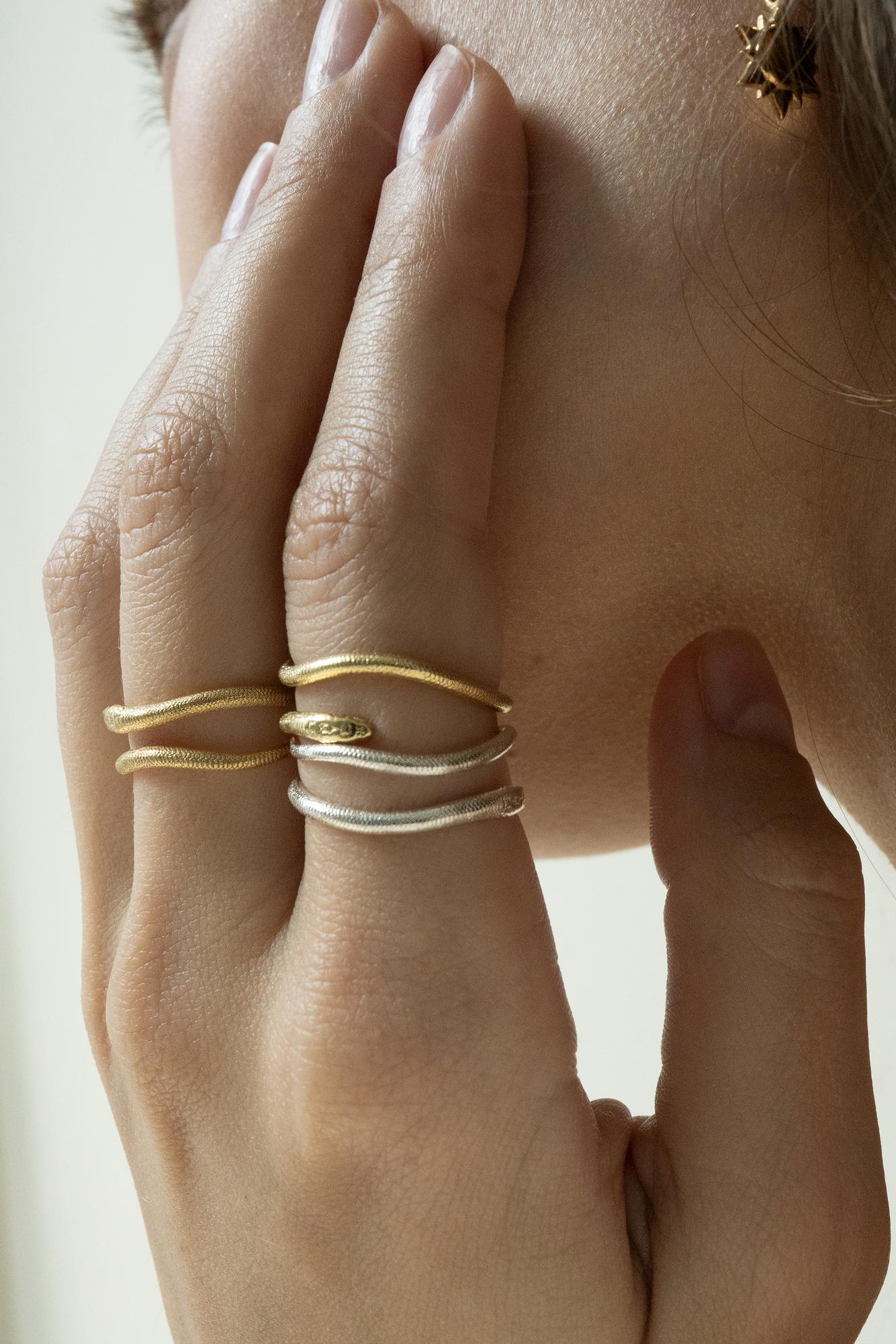 Кольцо 'Awakening' позолота