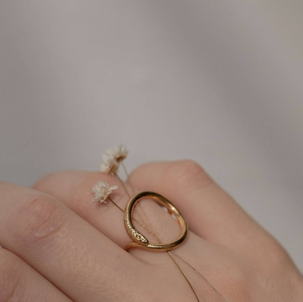 Кольцо 'Kundalini' позолота