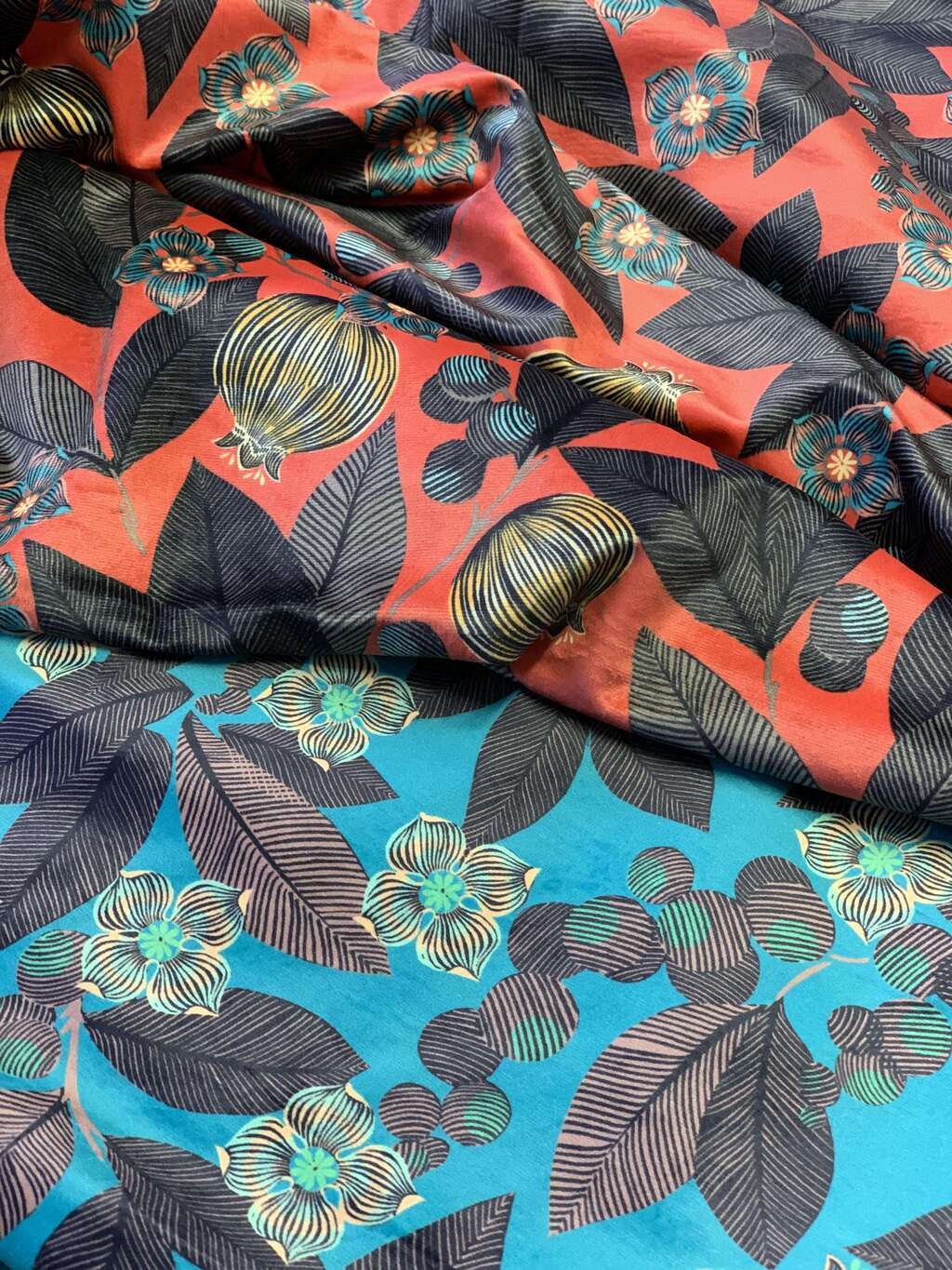 Французская ткань Thevenon Fruit du Paradis Бархат