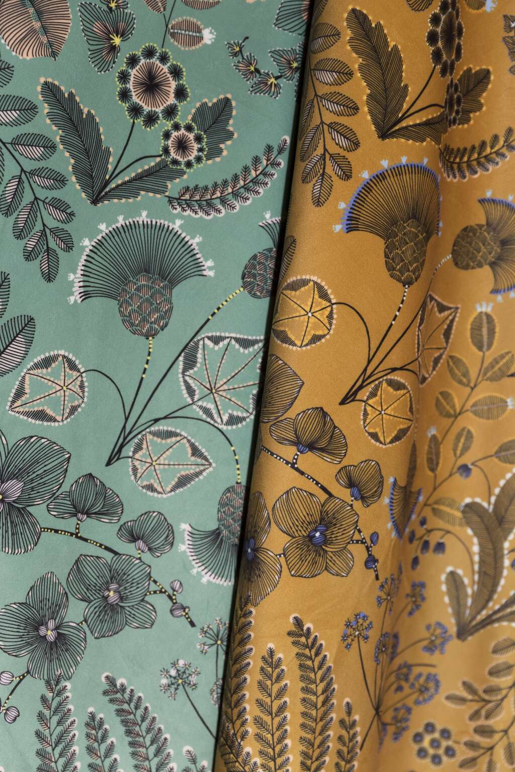 Французская ткань Thevenon Phoenix Бархат