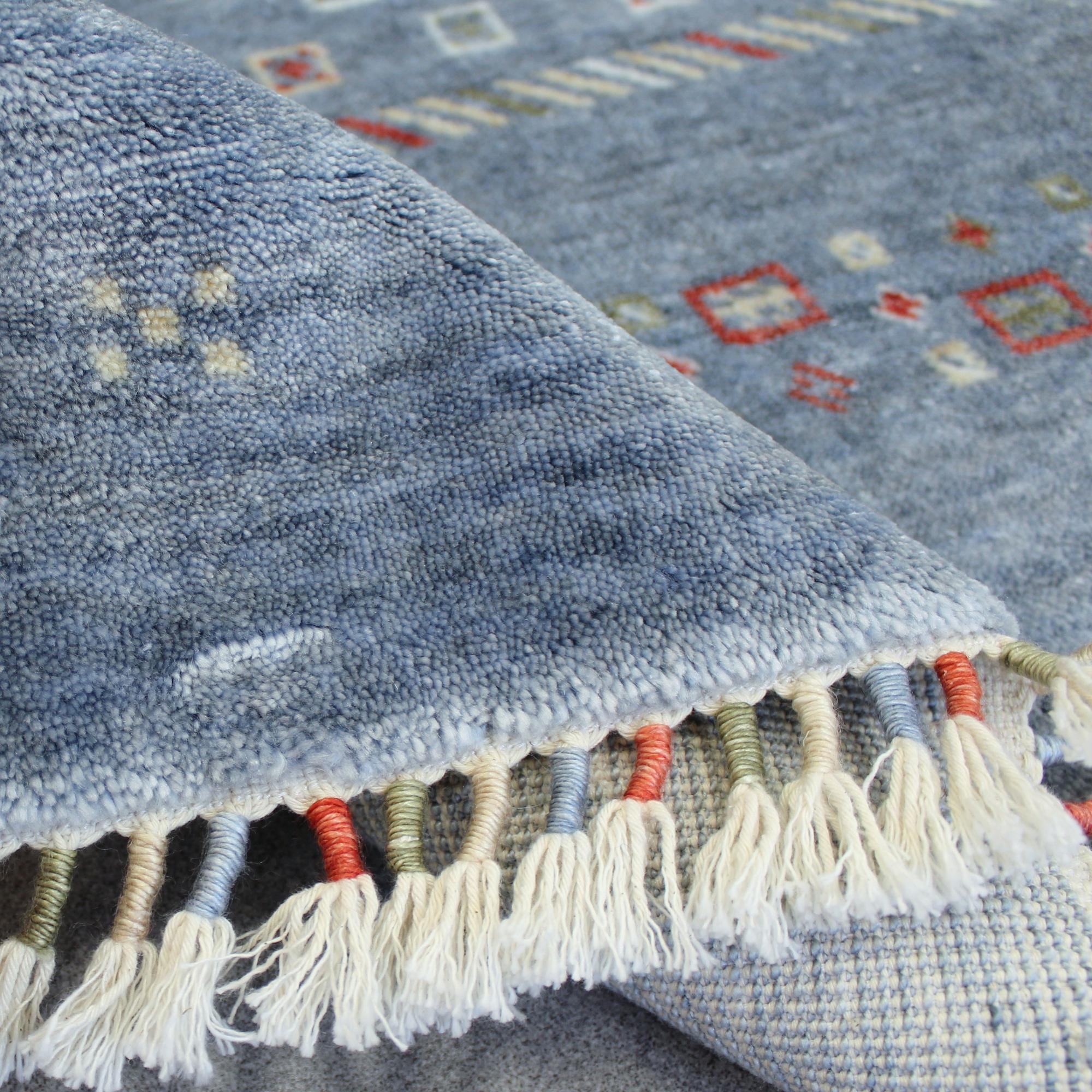 Ковер из арт шелка Blue  90х150 см (042)