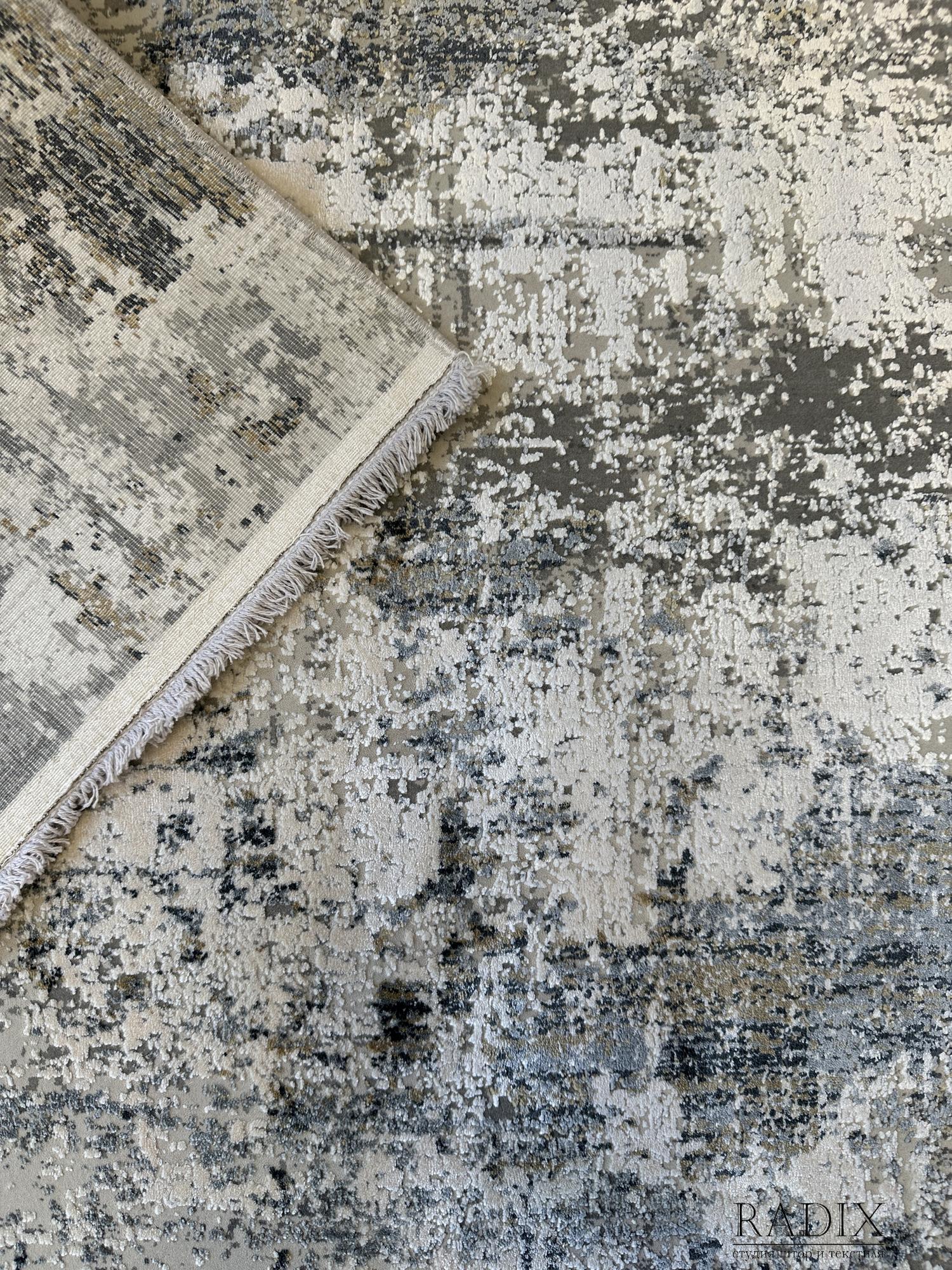 Ковер из бамбука Steel Серый  80х150 см (046)