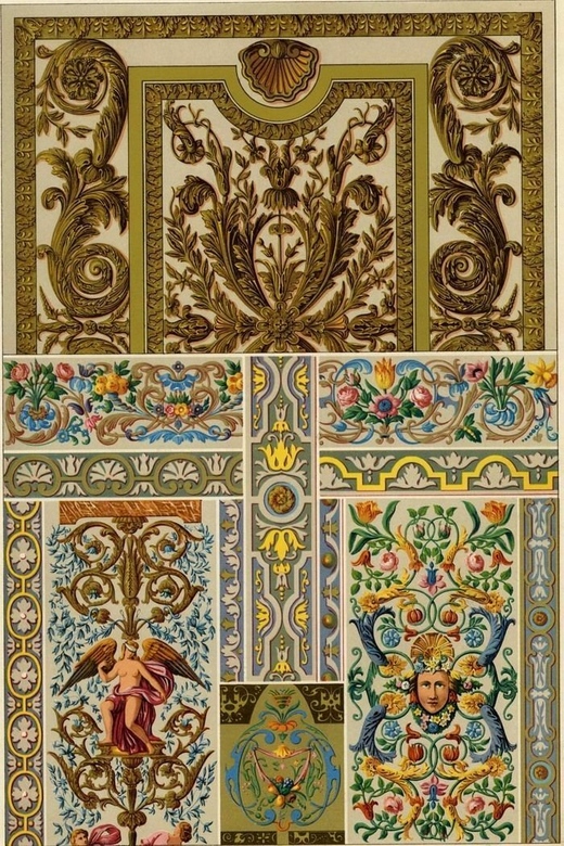 Литография "Арабеска 17 века"