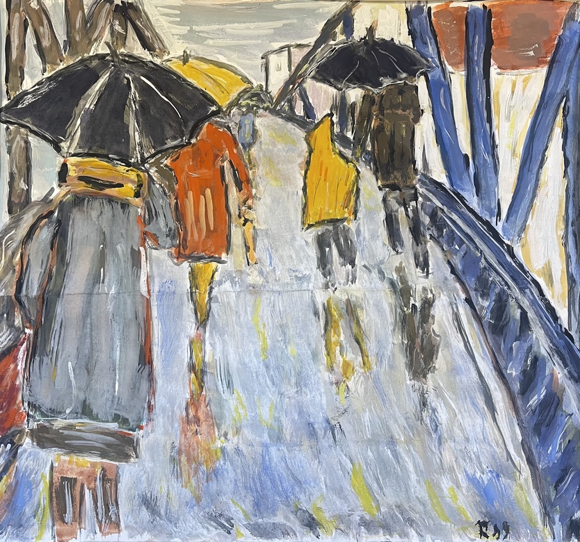 Дождь на мосту