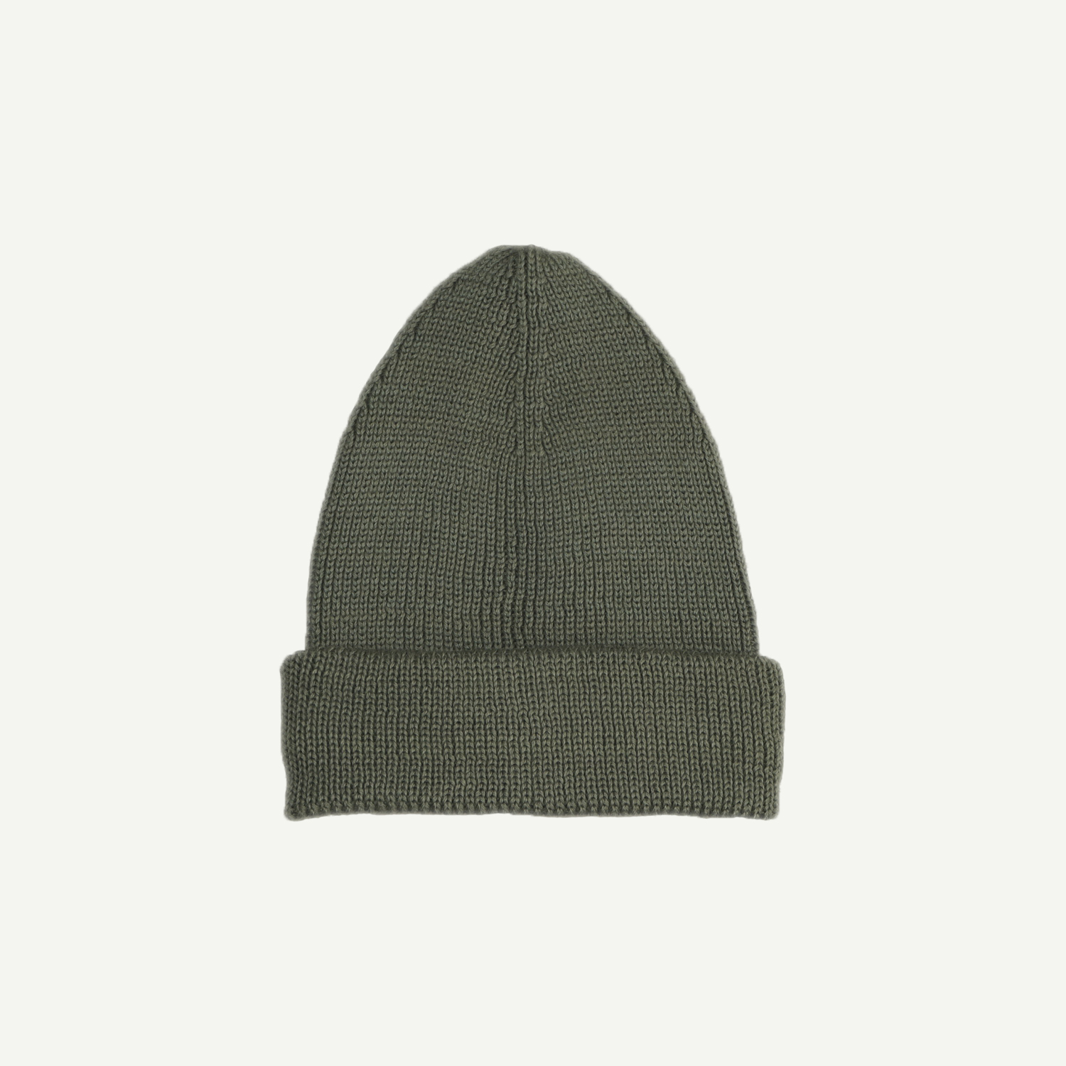 Вязаная шапка с отворотом khaki