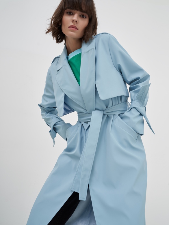 Плащ   Urban style бирюза  арт. м-432