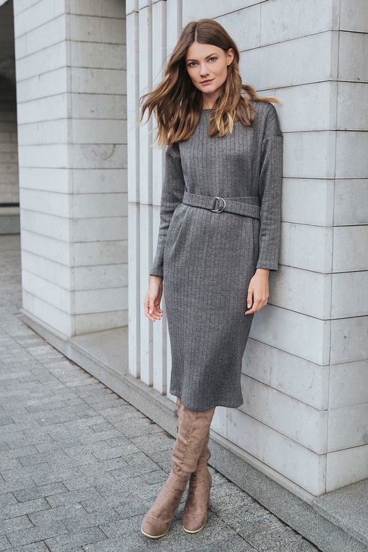 Платье цв. серый арт.м-476