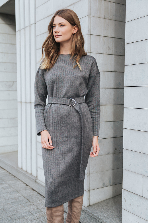 Платье цв. серый арт.м-476