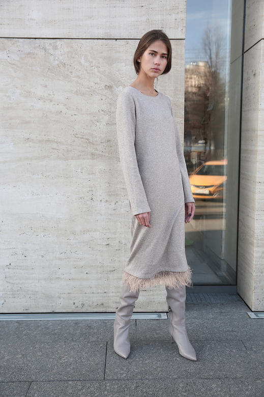 Платье цв. бежевый арт.м-479