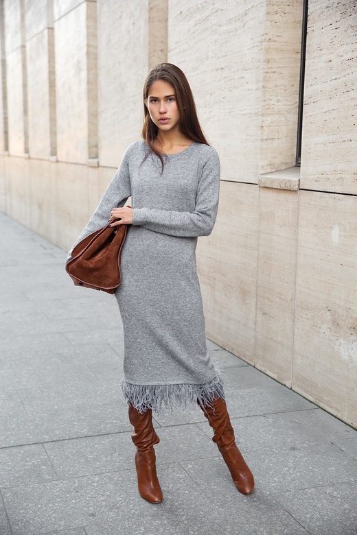 Платье цв. серый арт.м-479