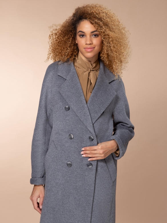 Пальто цв. серый арт.м-465