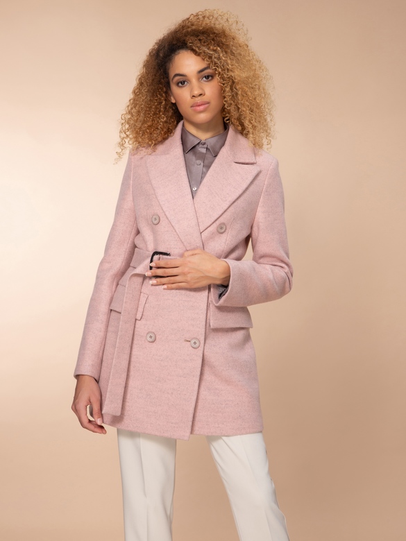 Пальто цв. розовый  арт.м-483