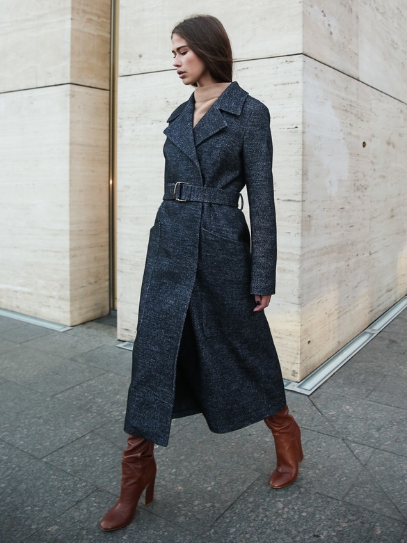 Пальто COAT-ROBE Classic цв. черный арт.м-441