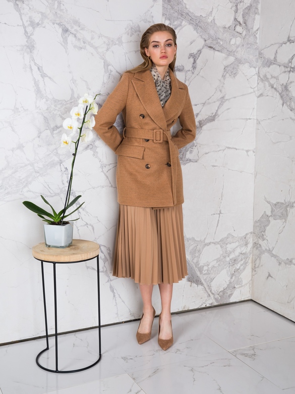 Пальто цв. кэмел арт.м-483