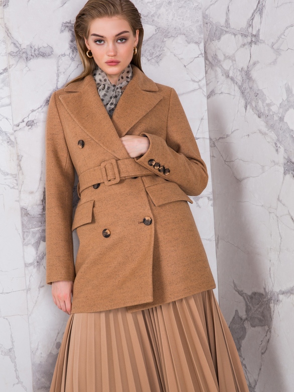 Пальто цв. кэмел арт.м-483