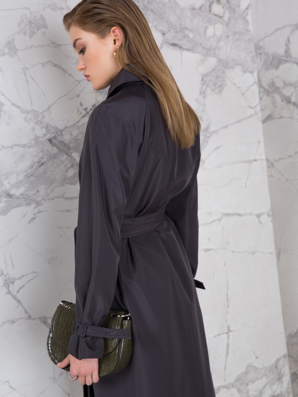 Плащ цв. темно-серый арт. м-491