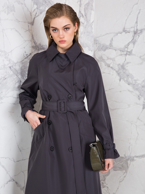 Плащ цв. темно-серый арт. м-491