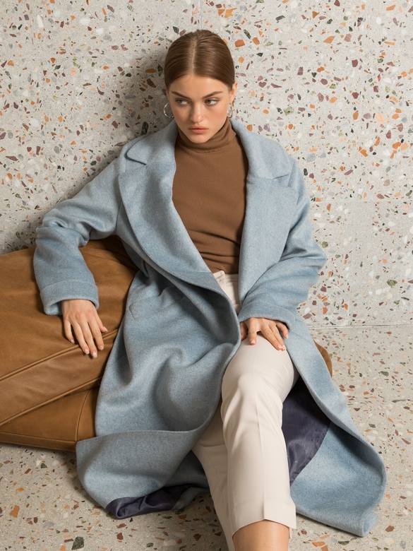 Пальто COAT-ROBE Classic цв. голубой арт.м-450