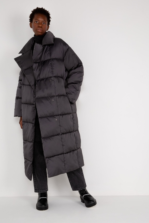 Пуховик цв. графит арт.м-528