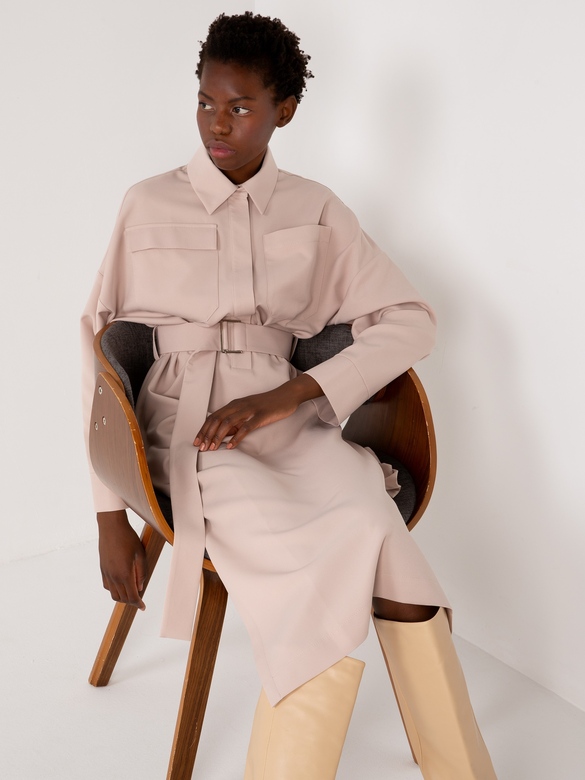 Платье цв. бежевый арт.м-530