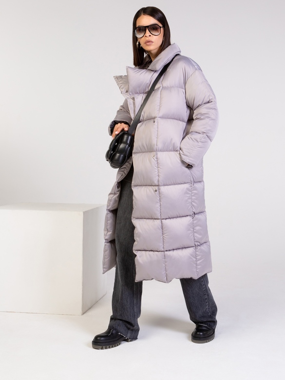 Пуховик цв. светло-серый арт.м-528