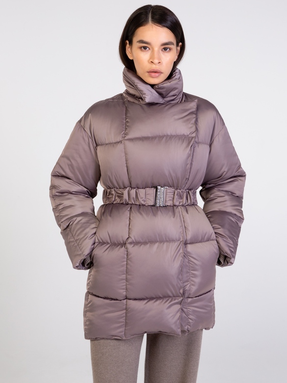 Пуховик цв. капучино арт.м-529