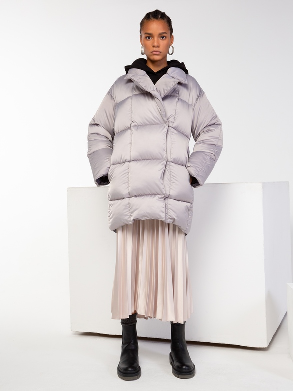 Пуховик цв. светло-серый арт.м-529