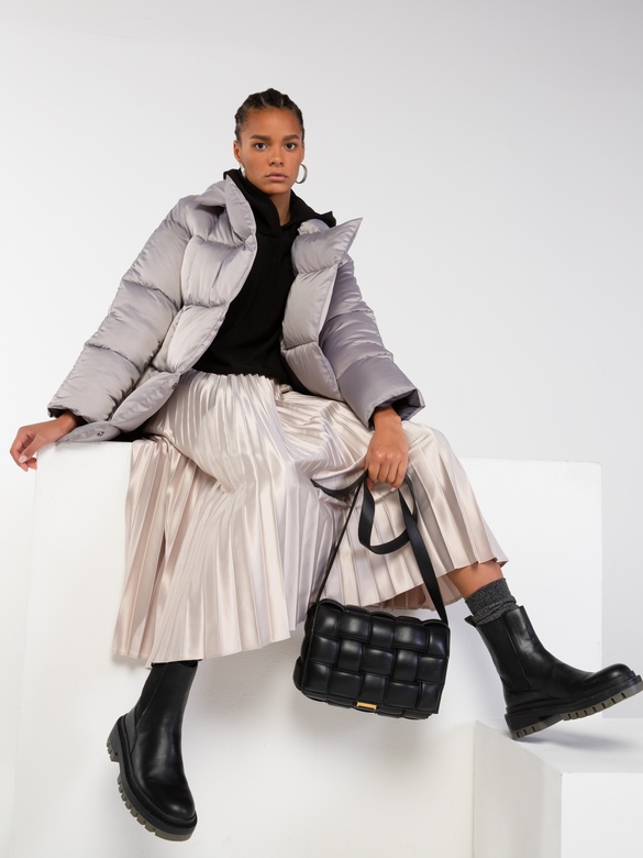 Пуховик цв. светло-серый арт.м-529